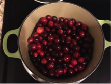 Cranberries Step 1