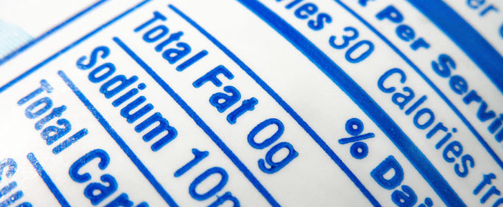 Nutrition label