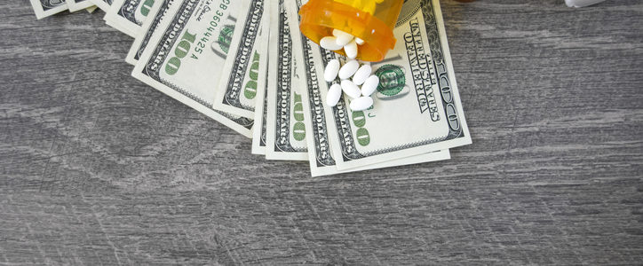 money and prescription drugs