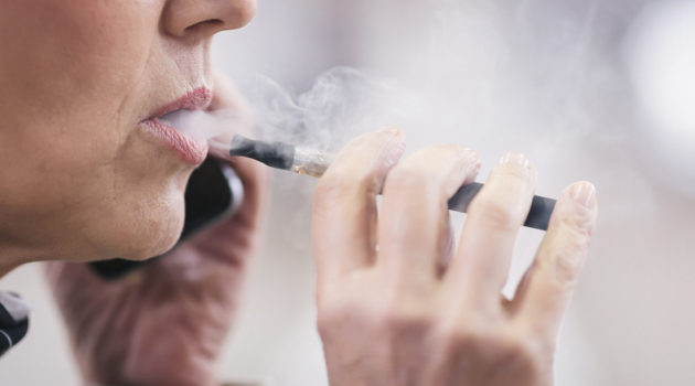 smoking e-cigarettes