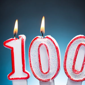100th birthday candles