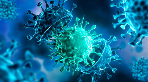 illustration of a virus cell.
