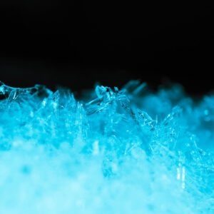 Abstract ice crystal structure texture, macro view.