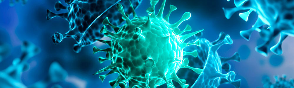 Scientific Illustration of a virus cell.